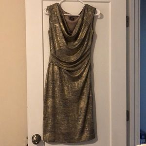 Vince Camino slinky/stretchy gold dress size 6